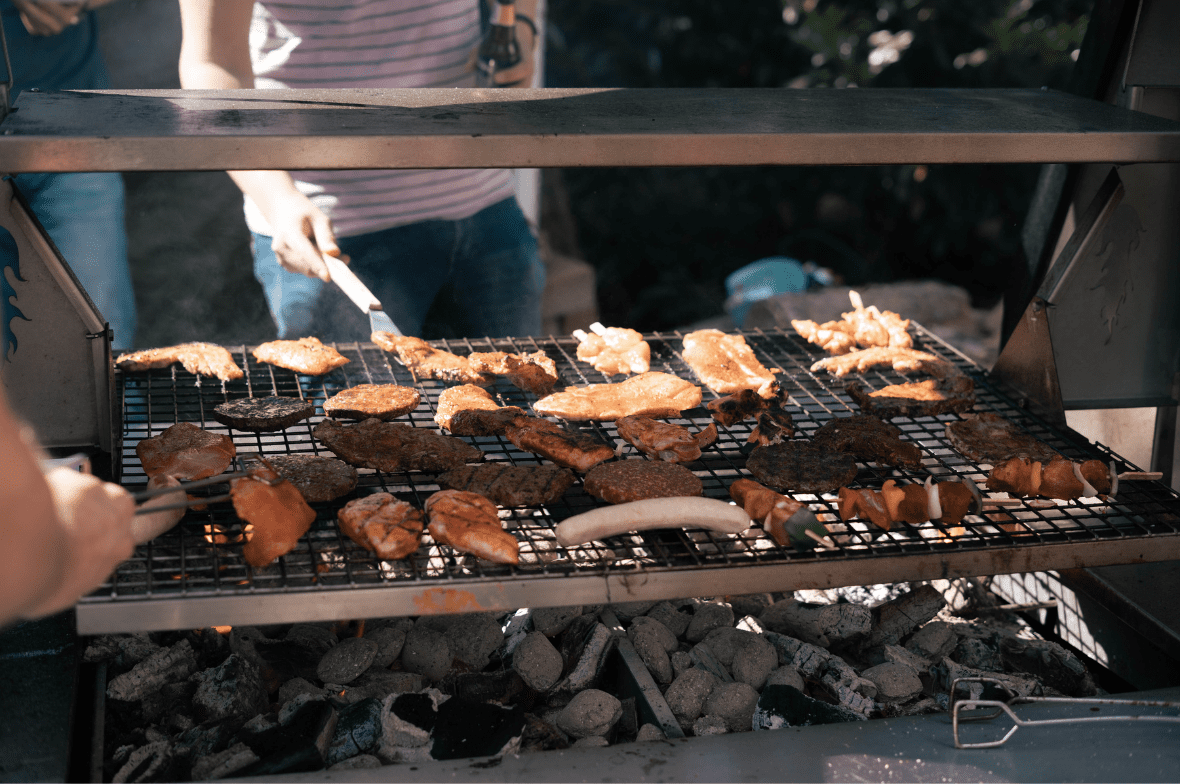 600s grillmaster foto vlees