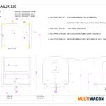 Technische Zeichnung des Bar Eco Trailer 220