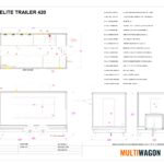 Kitchen Elite Trailer 420 Technical Drawing