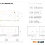 Kitchen Elite Trailer 490 Technical Drawing