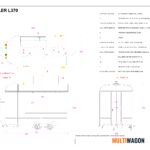 Kitchen Farm Trailer 370 Technical Drawing