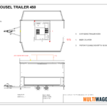 Bar Carousel Trailer 450 Technical Drawing