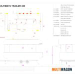 Kitchen Ultimate Trailer 430 Technical Drawing