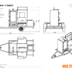 BBQ Smoker 1 Luke &ndash; Technische Zeichnung