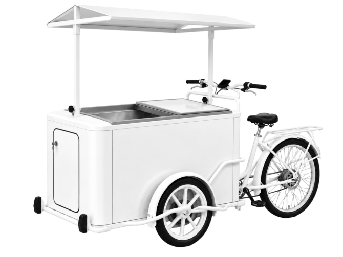 Ice Bike Electric Vit Bildförhållande 4:3