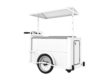 Chariot à glace urbain blanc